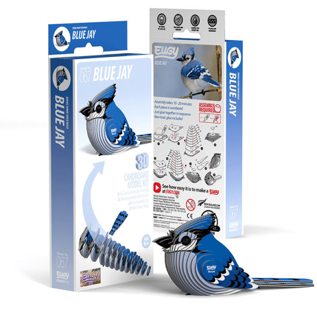 Eugy 3D puupalapeli Blue Jay