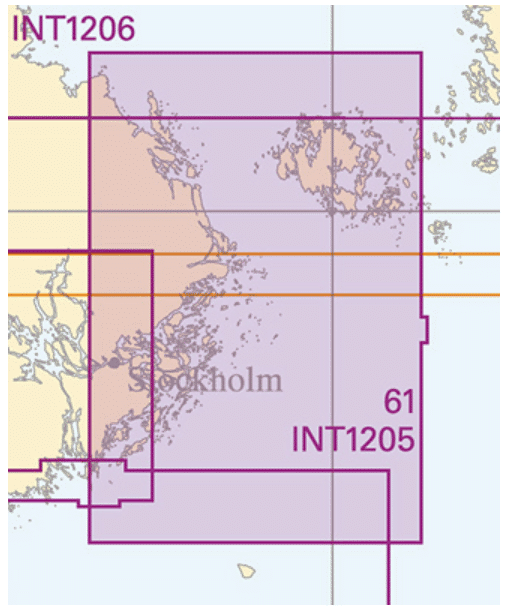 Kustkort 61 Landsort -Ålands hav, rannikkokartta