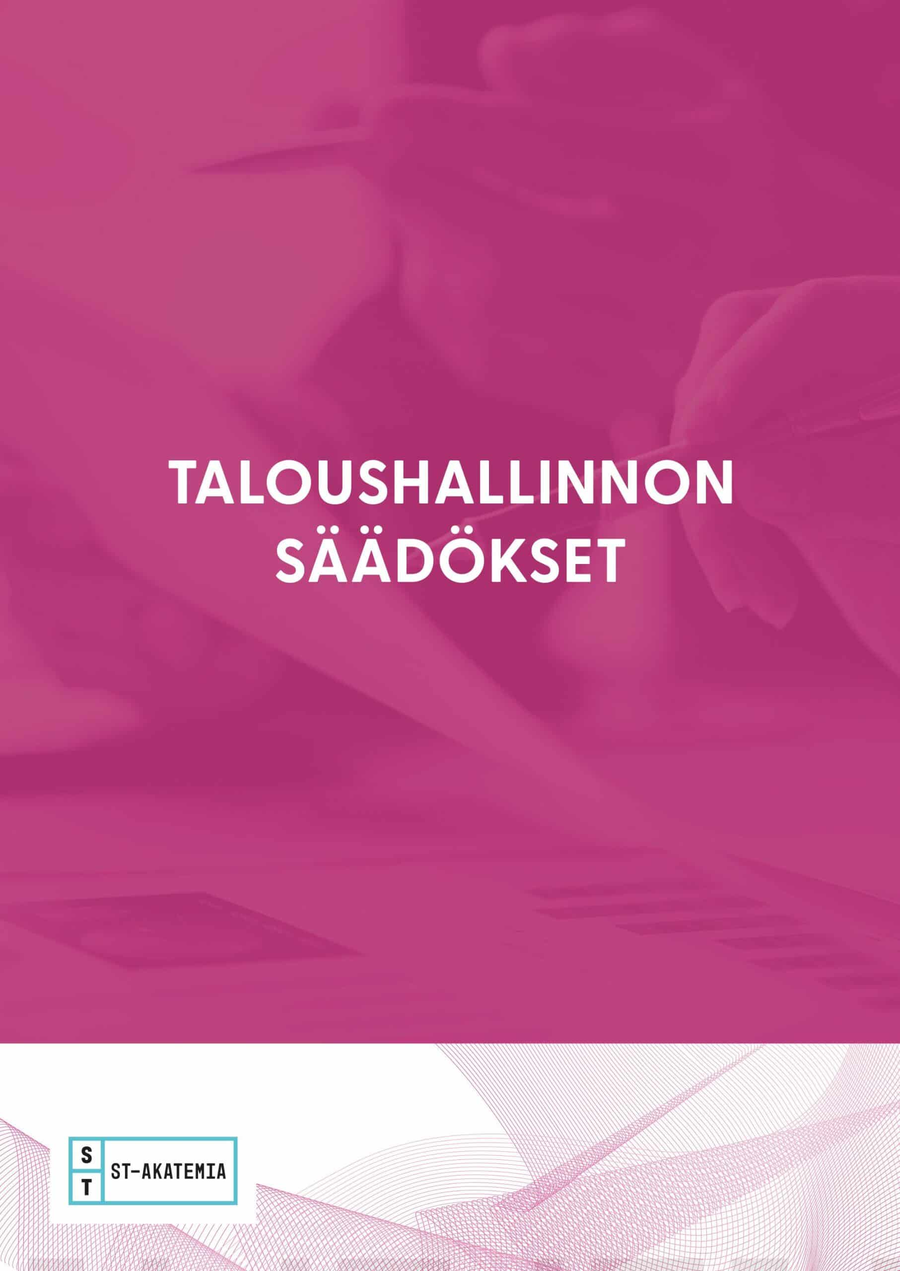 Taloushallinnon säädökset 2023