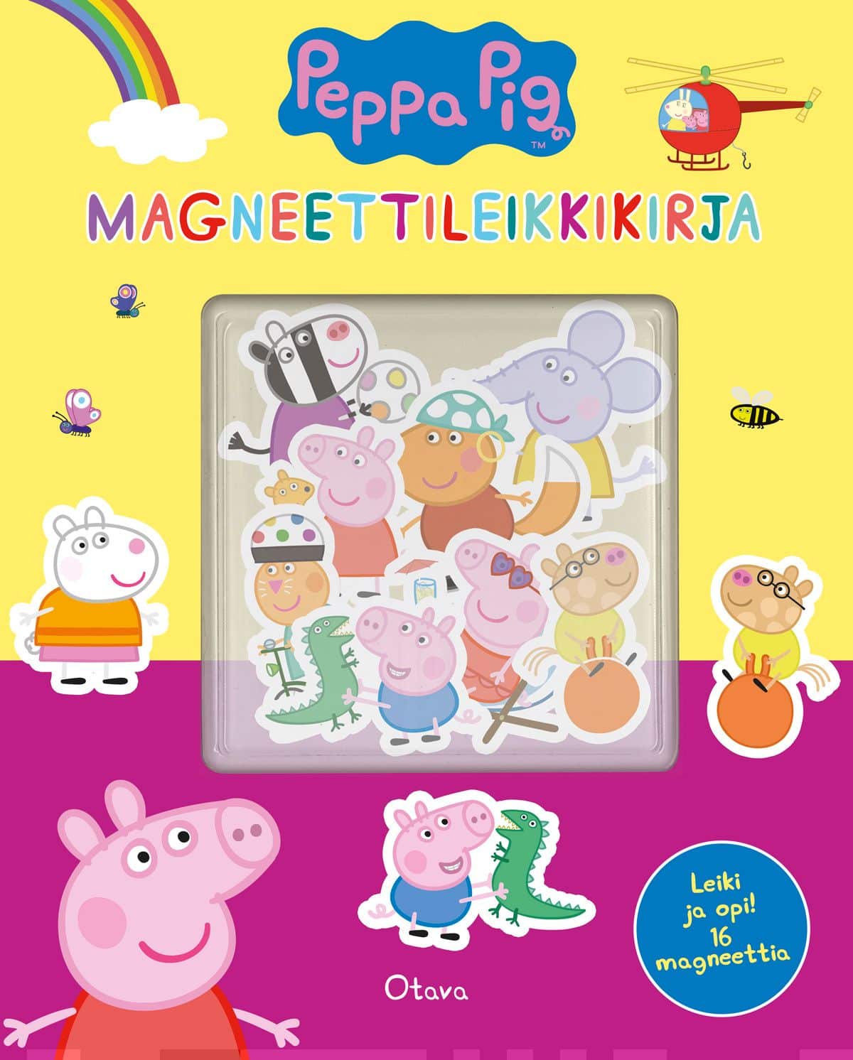 Pipsa Possu magneettileikkikirja (kuvakirja + 16 magneettia)