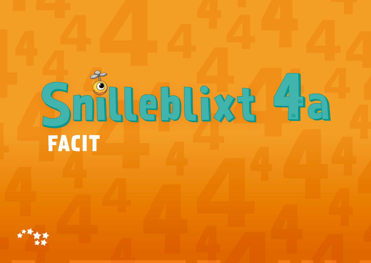 Snilleblixt 4a (LP16) facit