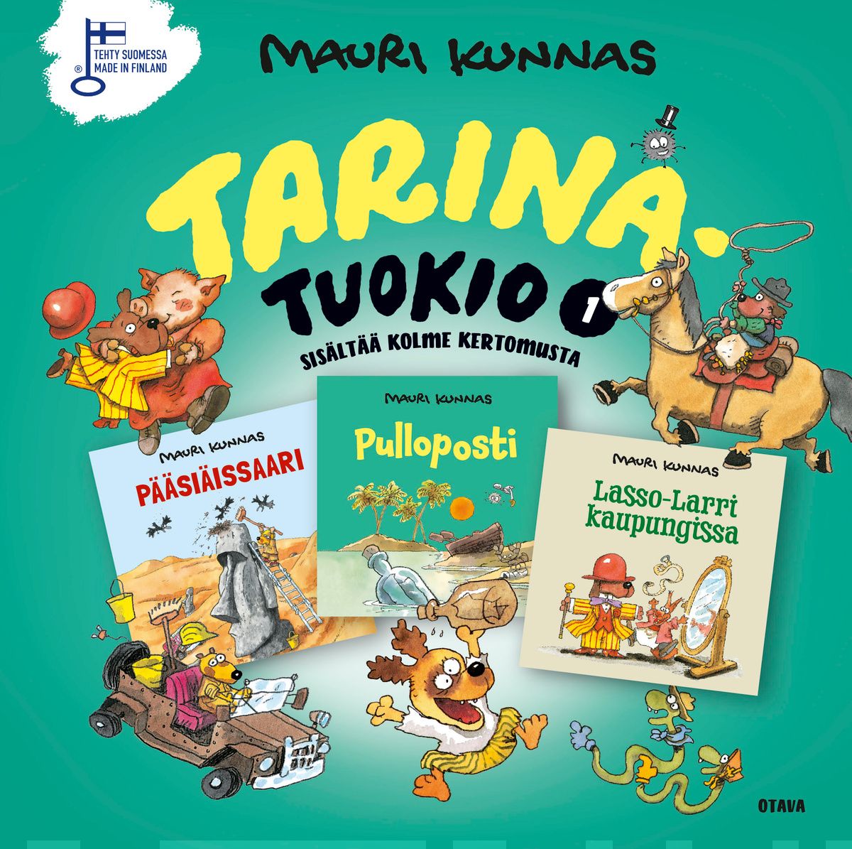 Tarinatuokio 1 (sisältää kolme kertomusta) : Pääsiäissaari, Pulloposti, Lasso-Larri kaupungissa