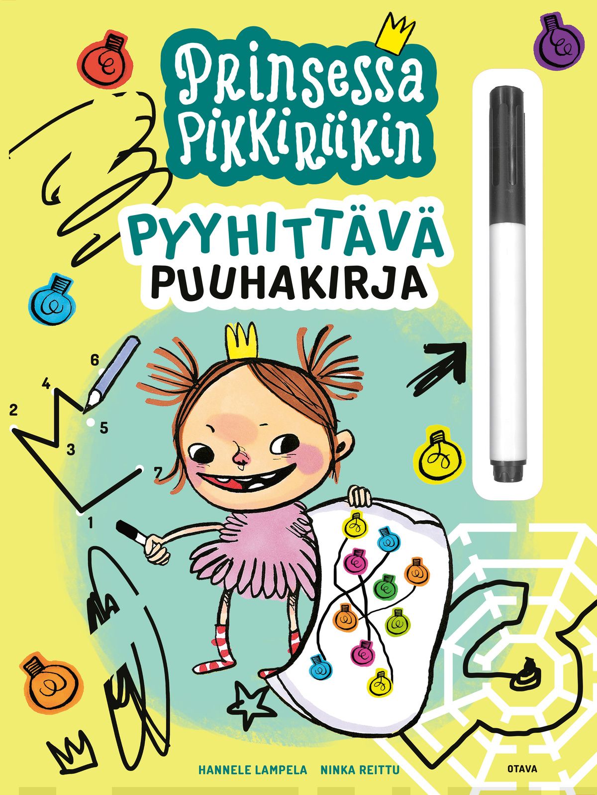 Prinsessa Pikkiriikin pyyhittävä puuhakirja