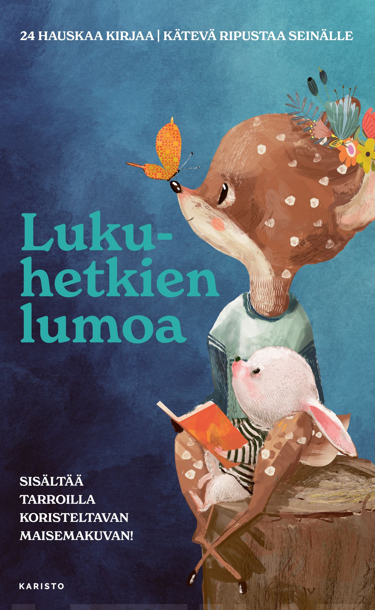 Lukuhetkien lumoa (kotelossa 24 pientä kirjaa ja tarroja) Suomen vanhin kirjakauppa - Vuodesta 1899