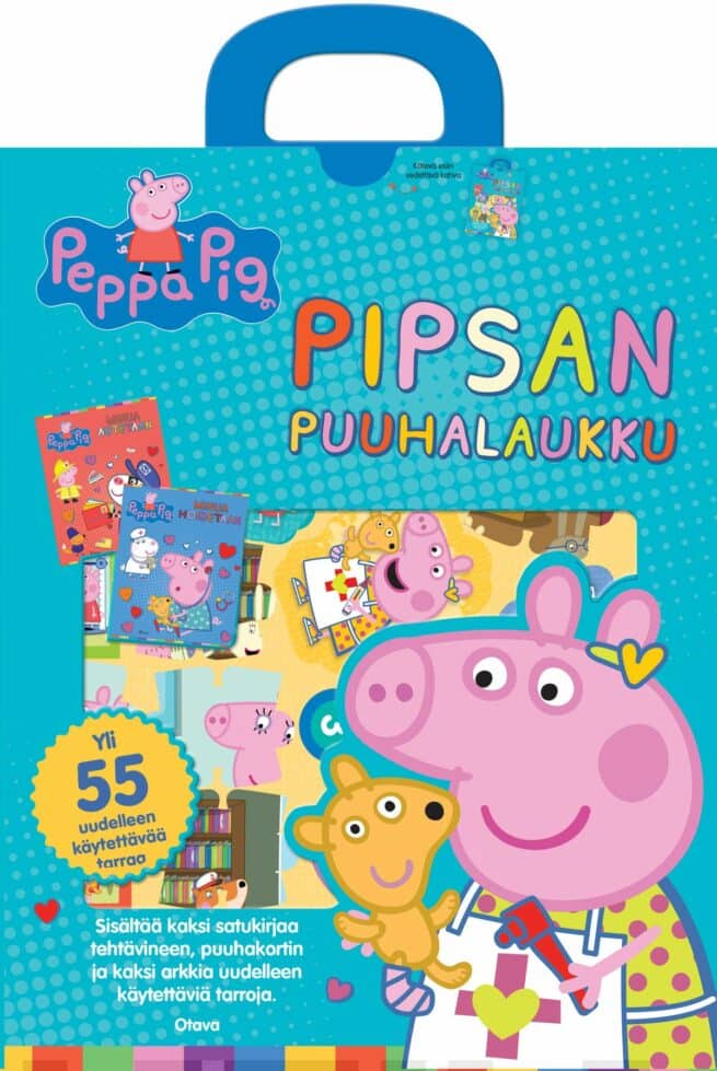 Pipsan puuhalaukku (2 kirjaa+puuhakortti+tarroja)