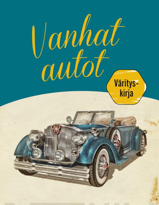 Vanhat autot värityskirja