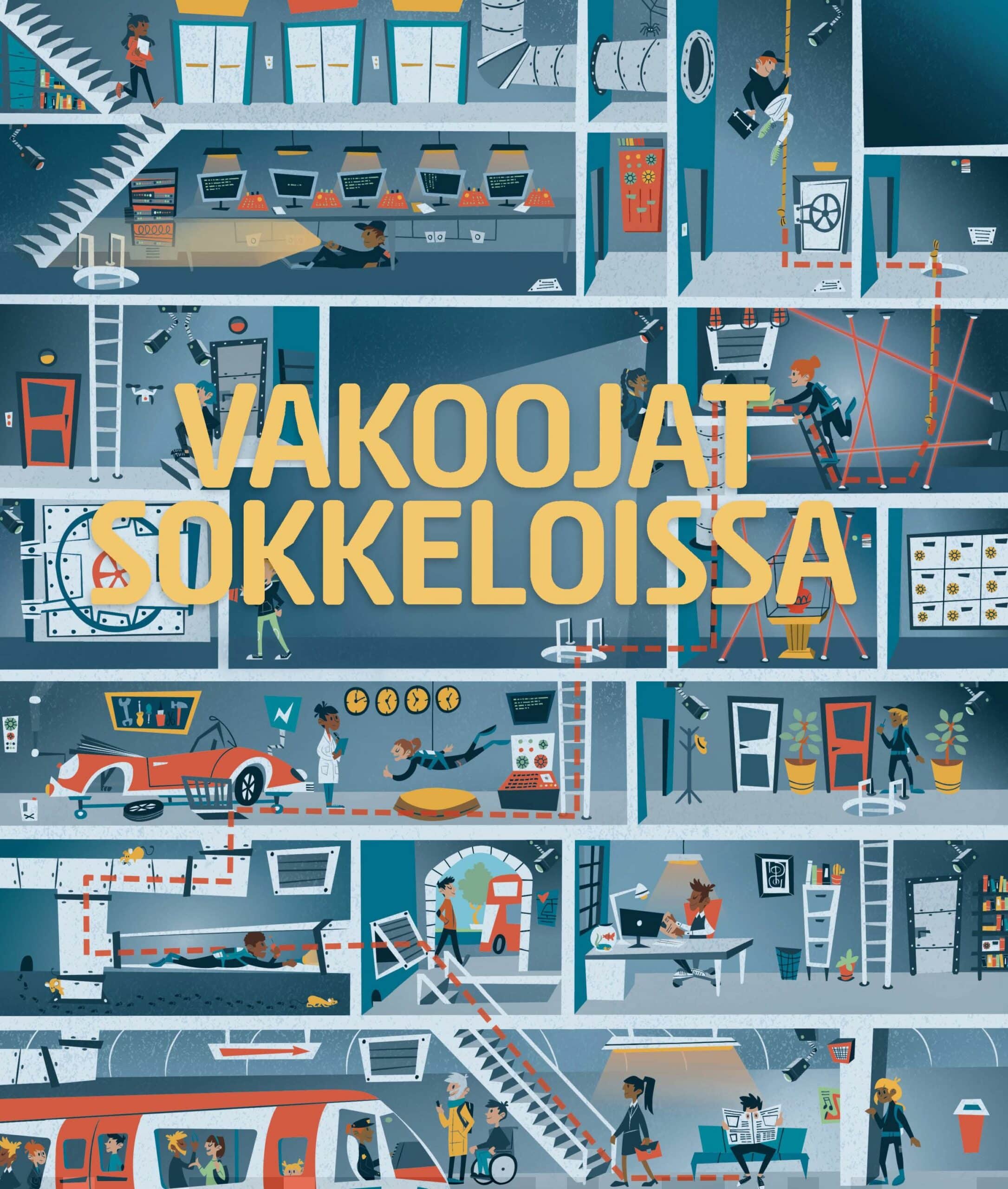 Vakoojat sokkeloissa : puuha- ja värityskirja