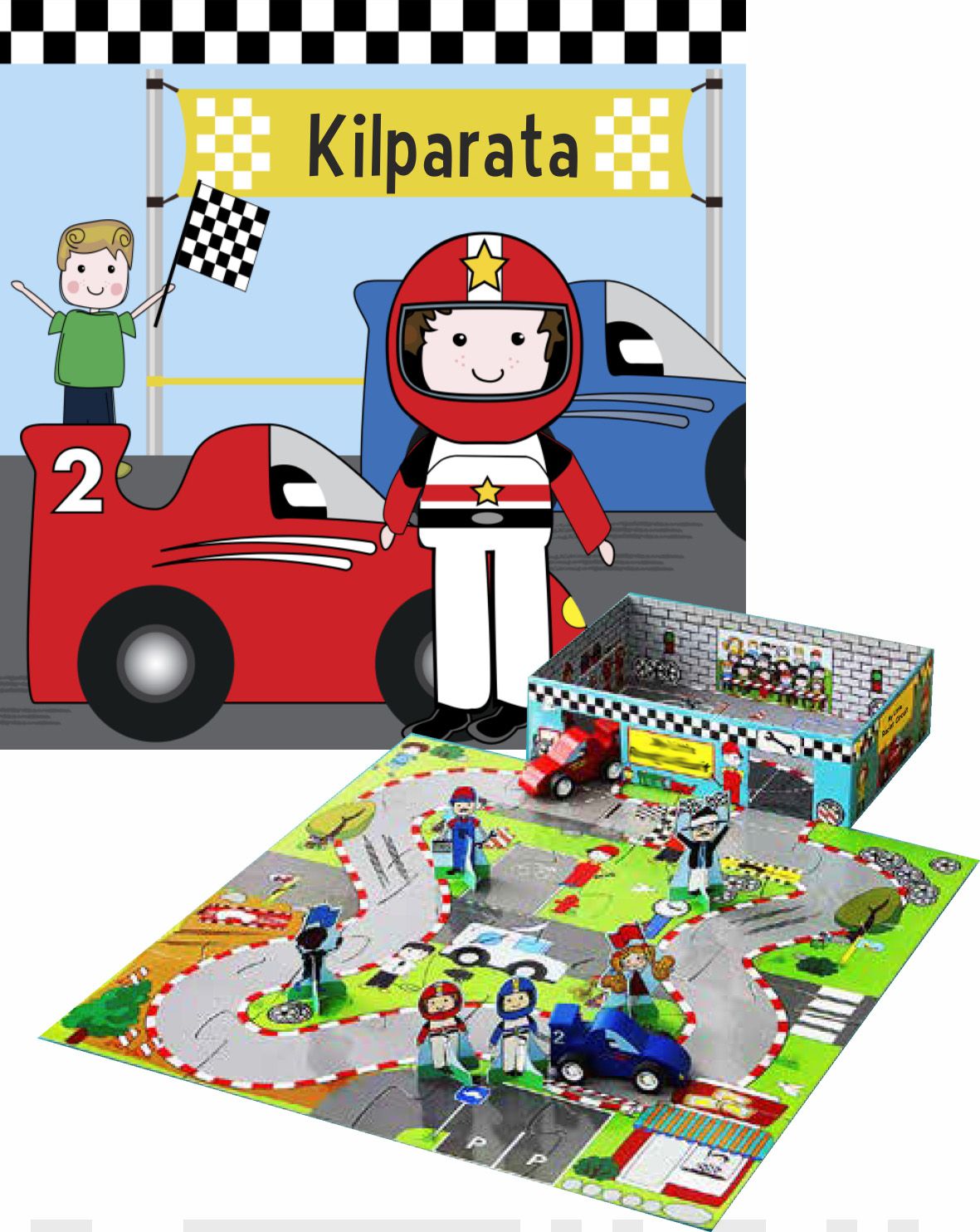 Kilparata (puuhapakkaus, sis. irrotettavia osia) Suomen vanhin kirjakauppa - Vuodesta 1899