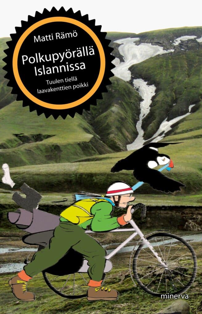 Polkupyörällä Islannissa (pod) : tuulen tiellä laavakenttien poikki
