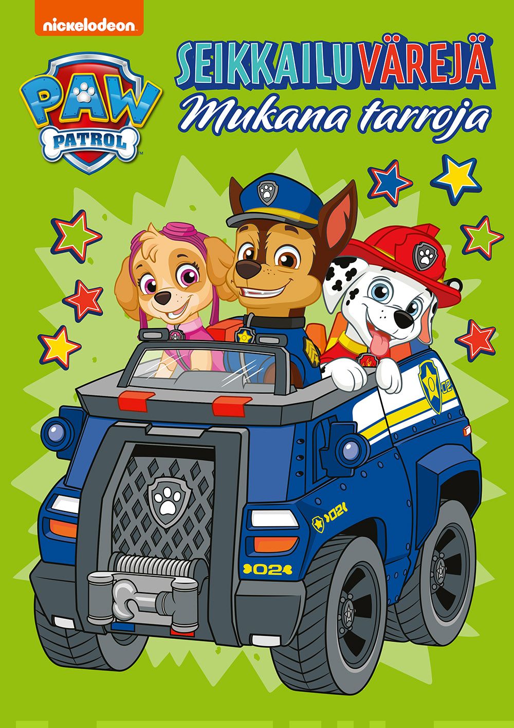 Ryhmä Hau – Paw Patrol Seikkailuvärejä värityskirja  (sis. tarroja) Suomen vanhin kirjakauppa - Vuodesta 1899
