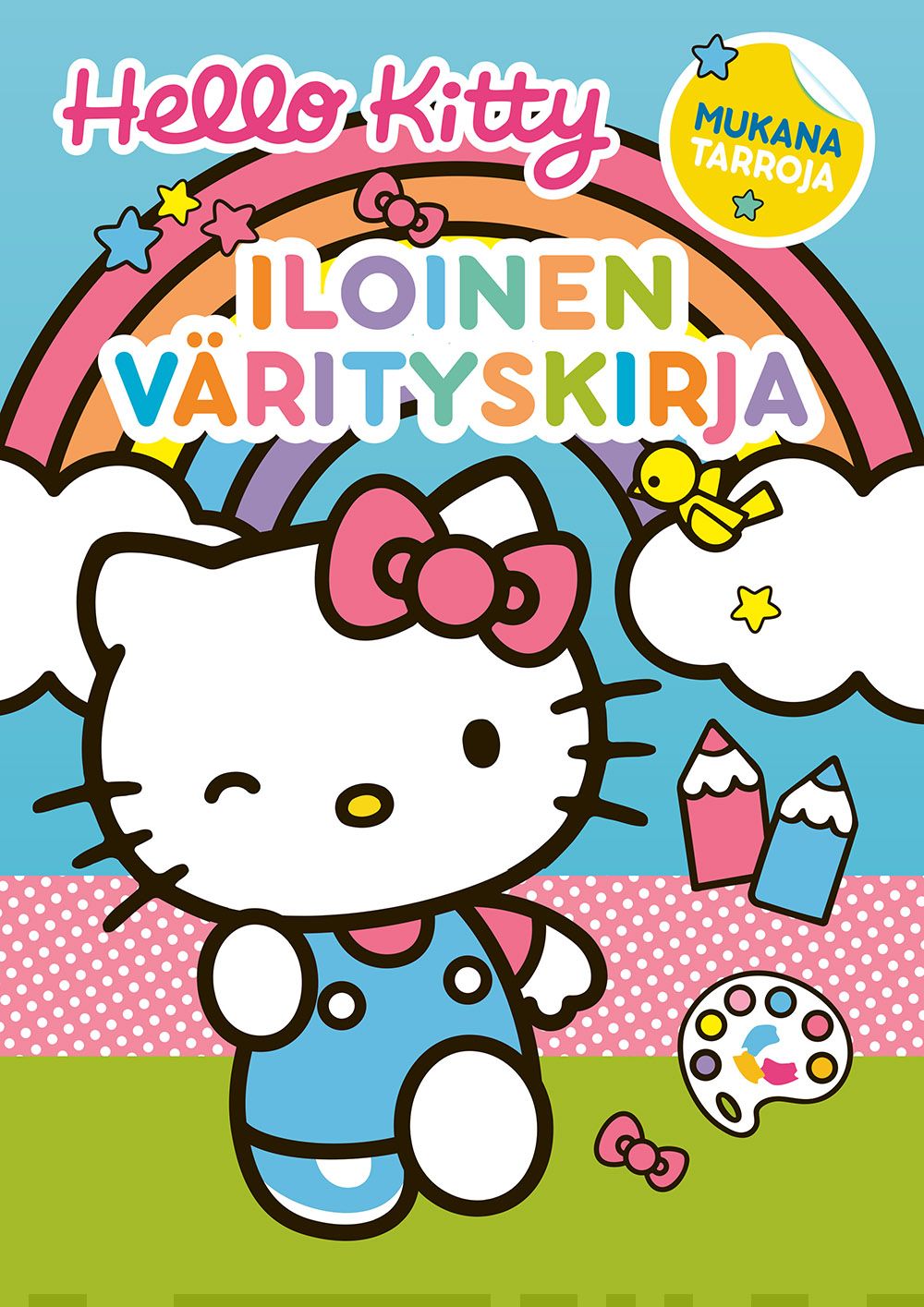 Hello Kitty Iloinen värityskirja (sis. tarroja) Suomen vanhin kirjakauppa - Vuodesta 1899