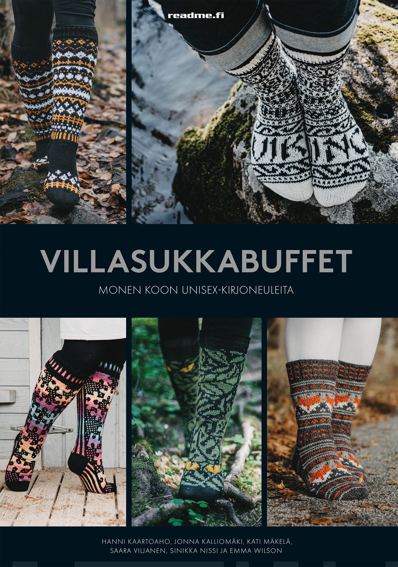 Villasukkabuffet : monen koon unisex-kirjoneuleita