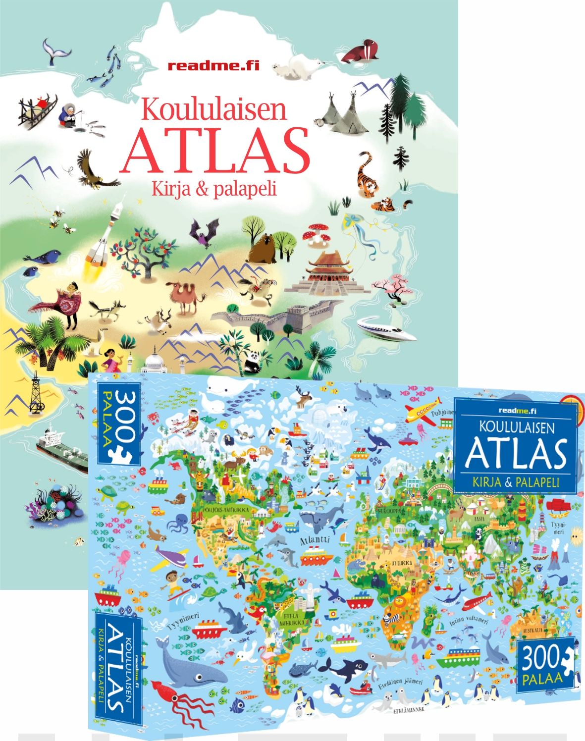 Koululaisen Atlas (sis. kirja ja palapeli)