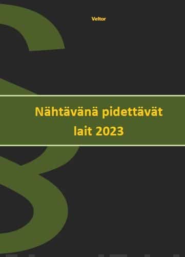 Nähtävänä pidettävät lait 2023