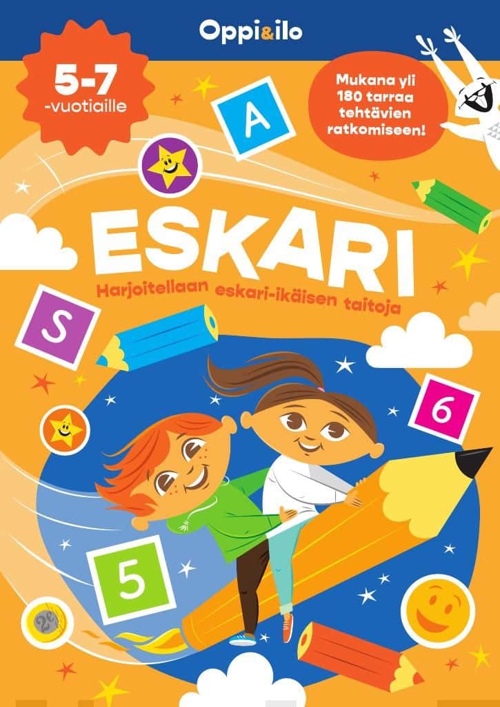 ESKARI puuha- ja tarrakirja 5-7 v Suomen vanhin kirjakauppa - Vuodesta 1899