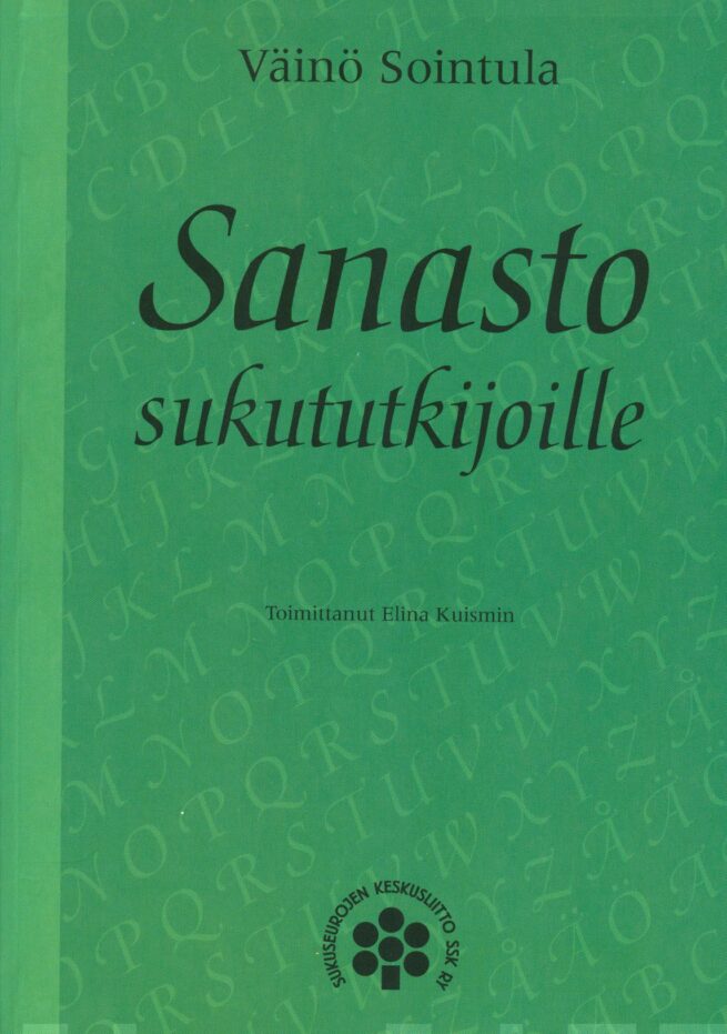 Sanasto sukututkijoille (7. p. 2022)