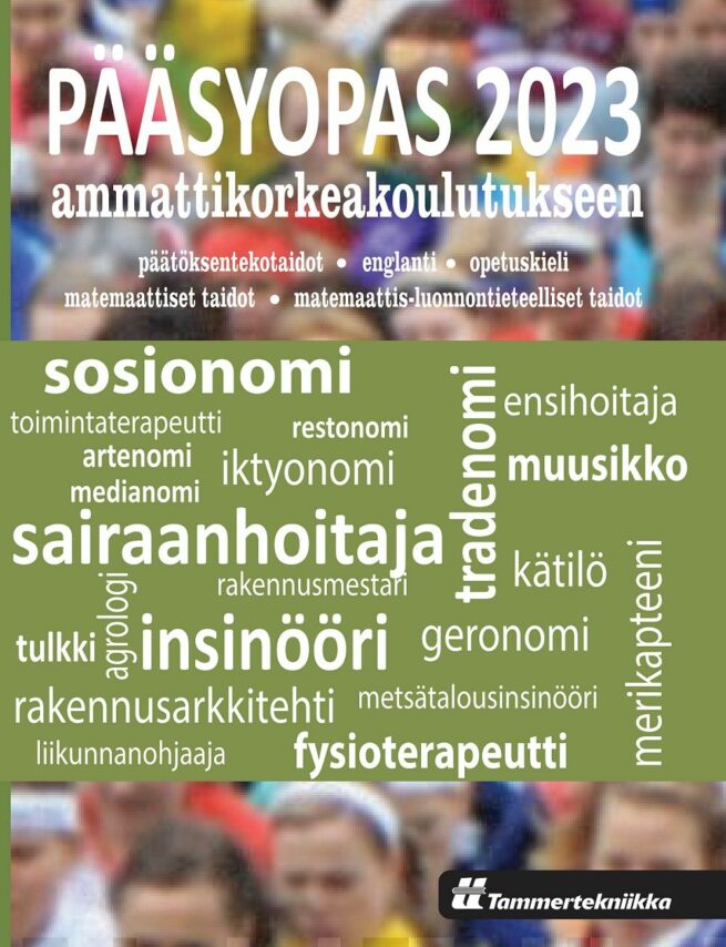 Pääsyopas 2023 ammattikorkeakoulutukseen