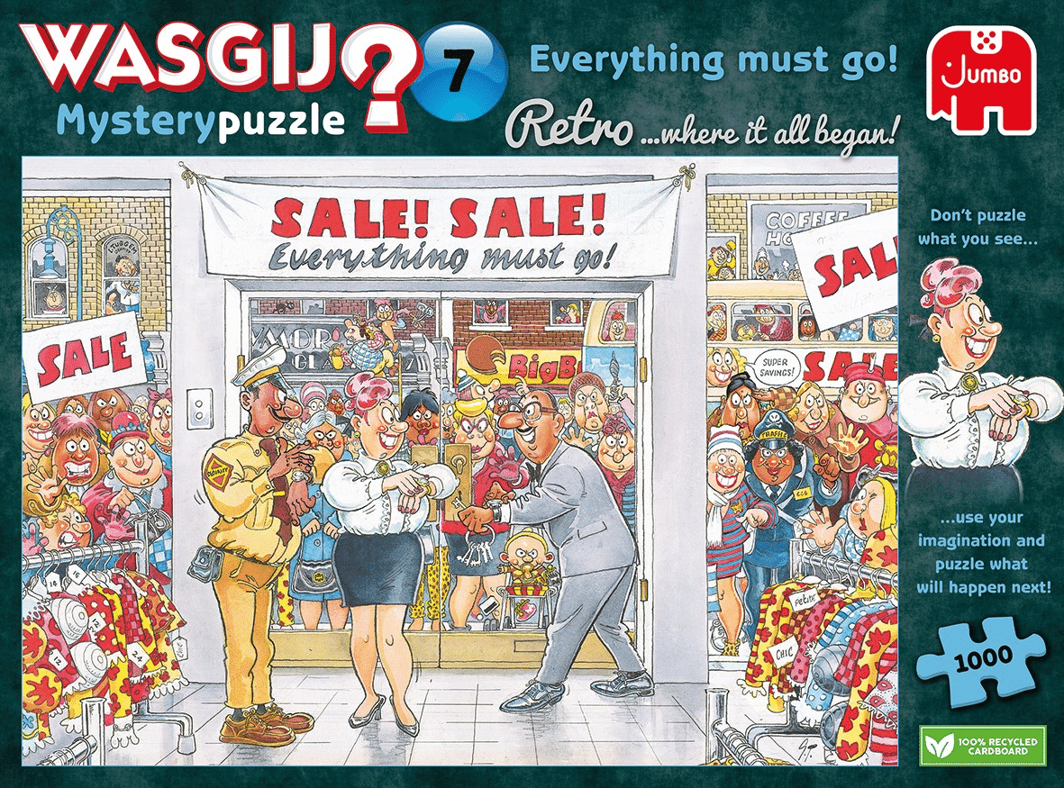 Wasgij Retro Mystery 7 Everything must go!, 1000 palaa