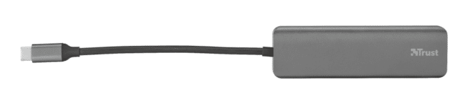 Trust Halyx USB-A 4-porttinen HUB, USB-C kaapeliliitäntä