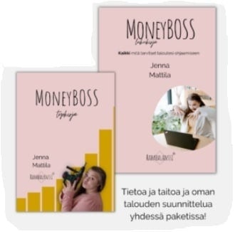 Moneyboss-tuotepakkaus (sis. lukukirjan ja työkirjan) : kaikki mitä tarvitsen oman taloutesi ohjaamiseen