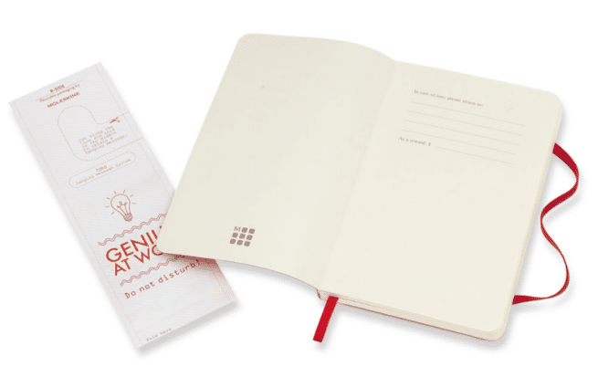 Moleskine Classic Pocket, punainen, blanco - Image 3