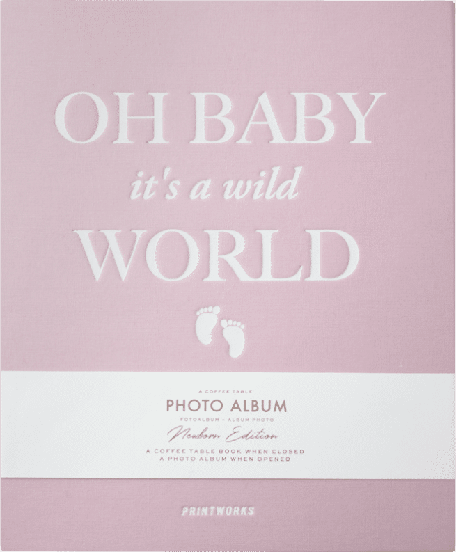 Oh Baby it´s a Wild World valokuva-albumi, vaaleanpunainen