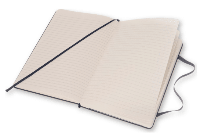 Moleskine Classic large, Sapphire blue, viivalliset sivut - Image 4