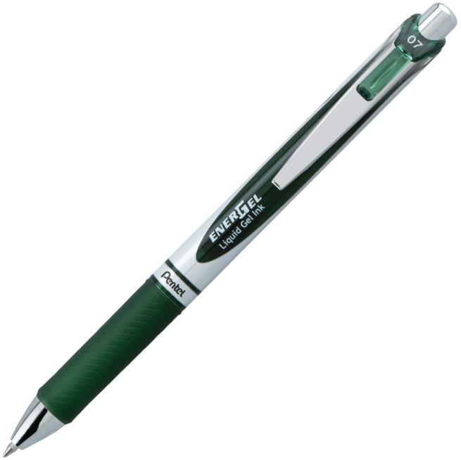 Pentel Energel 0,7 mm geelikynä, metsänvihreä