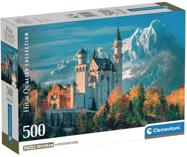 Neuschwanstein linna palapeli, 500 palaa