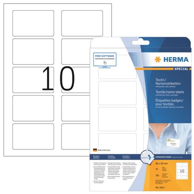 Herma 4514 nimi/tekstiilitarra - Image 2