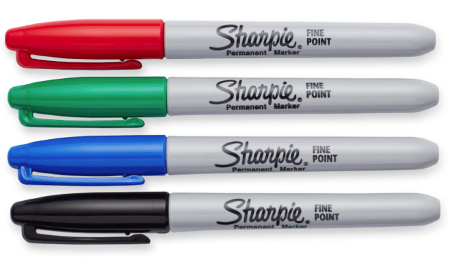 Sharpie fine point huopakynä lajitelma, 4 väriä