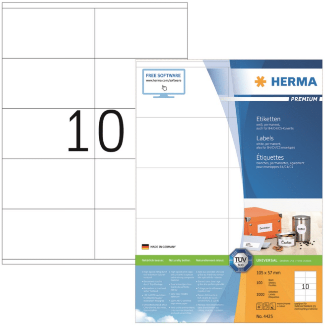 Herma 4425 premium tulostustarra A4