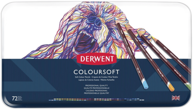 Derwent Coloursoft värikynälajitelma, 72 väriä