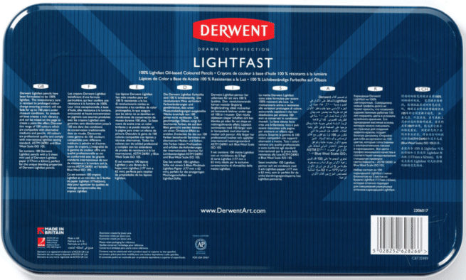 Derwent Lightfast värikynälajitelma, 100 väriä - Image 2
