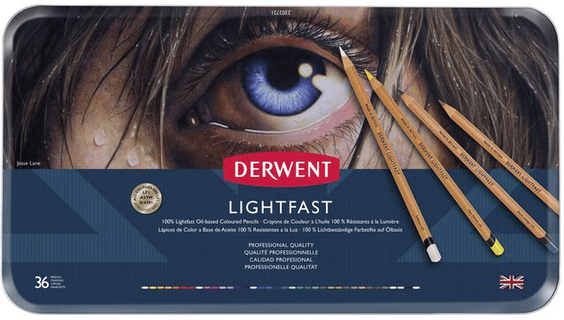 Derwent Lightfast värikynälajitelma, 36 väriä