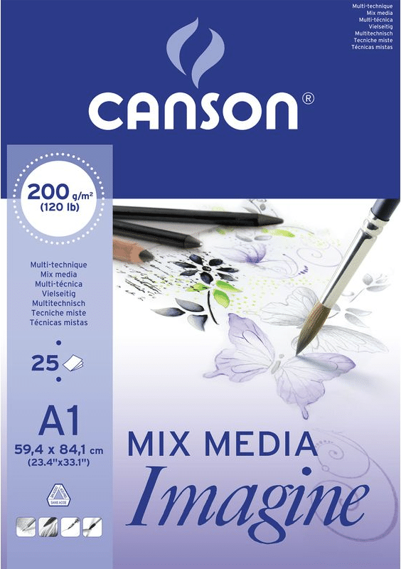 Canson Imagine mix media lehtiö A1