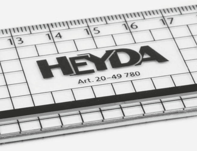 Heyda akryyliviivain 30 cm, metallireuna - Image 3