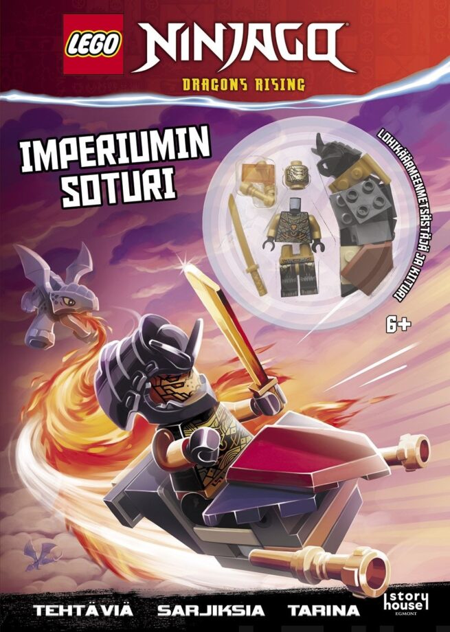 LEGO Ninjago Imperiumin soturi puuhakirja lelullla