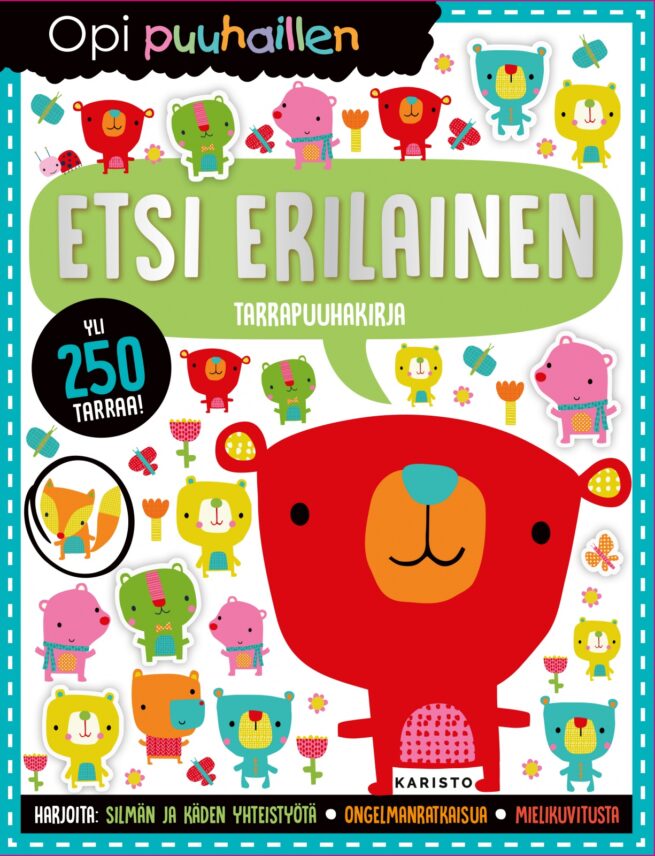 Opi puuhaillen: etsi erilainen (tarrapuuhakirja)