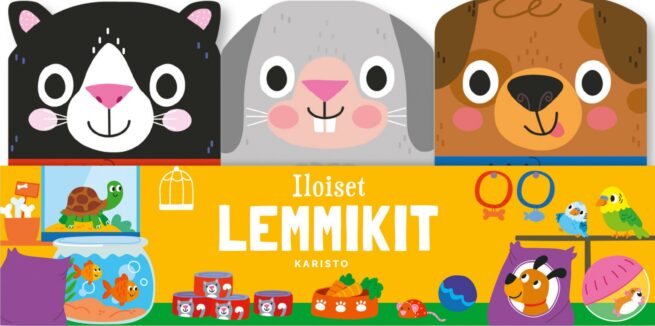 Iloiset lemmikit (pakkauksessa 3 pahvisivuista kirjaa)