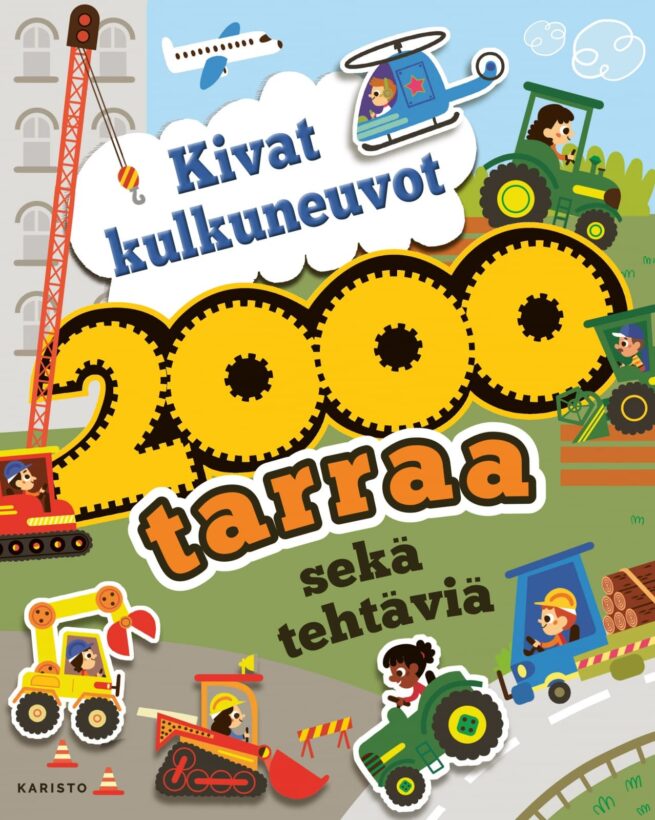 Kivat kulkuneuvot 2000 tarraa ja tehtäviä