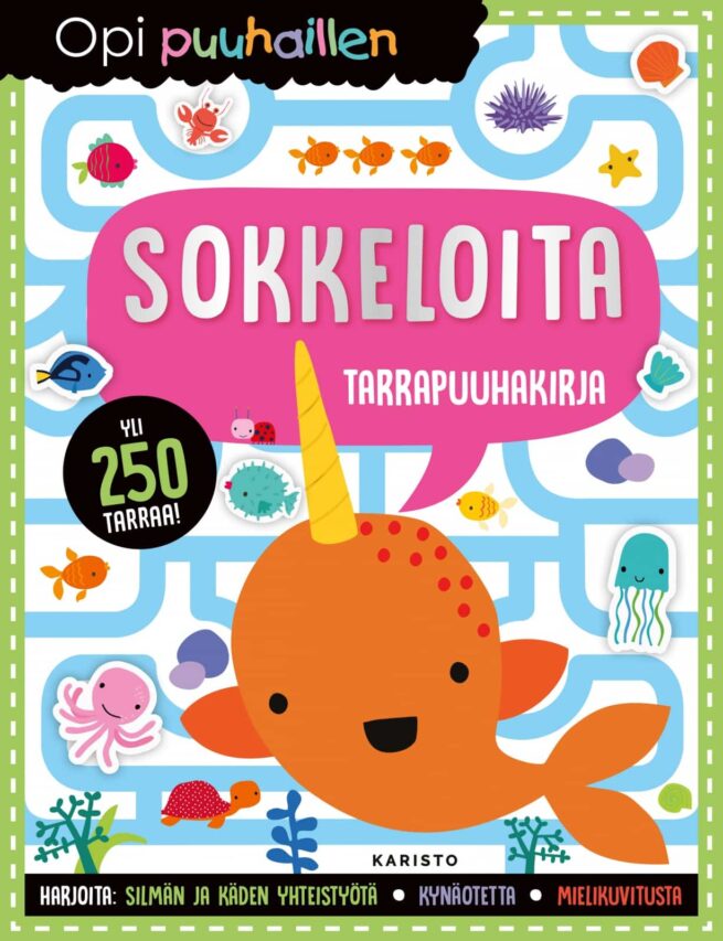 Opi puuhaillen: Sokkeloita (tarrapuuhakirja)