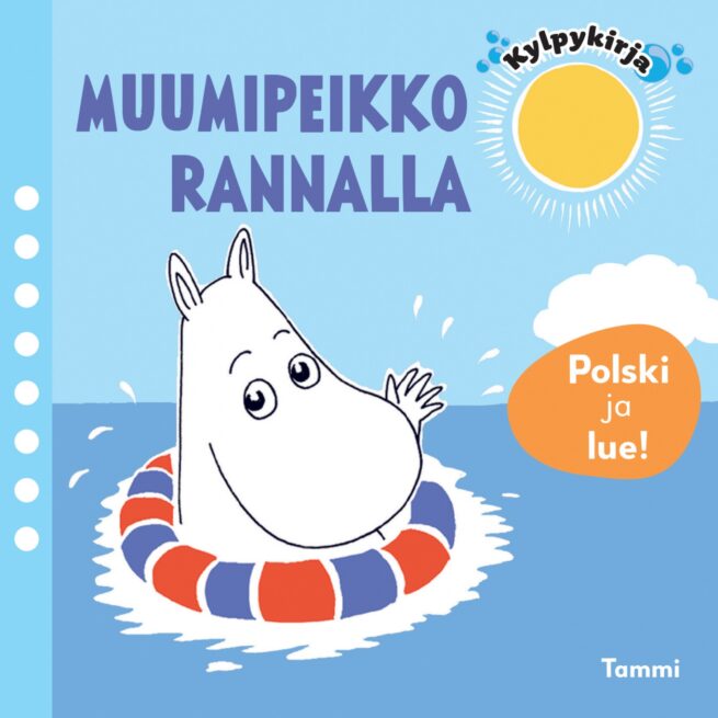 Muumipeikko rannalla -kylpykirja