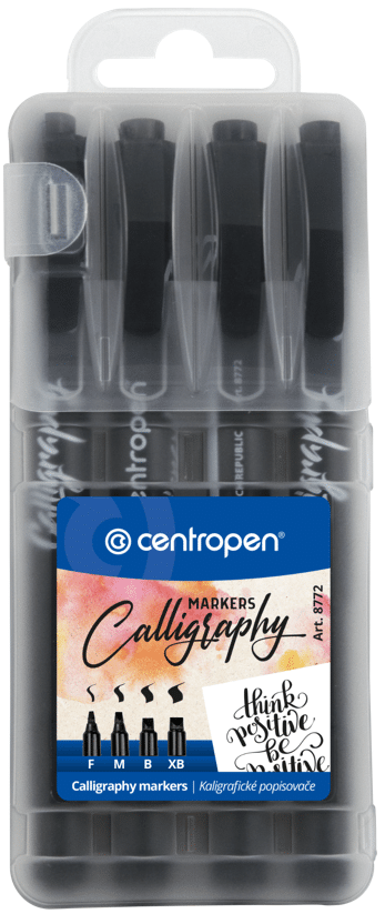 Centropen Calligraphy-setti, 4 kynää