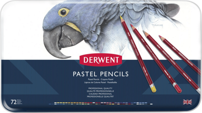 Derwent Pastel pencil pastellikynälajitelma, 72 väriä