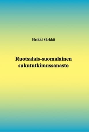 Ruotsalais-suomalainen sukututkimussanasto