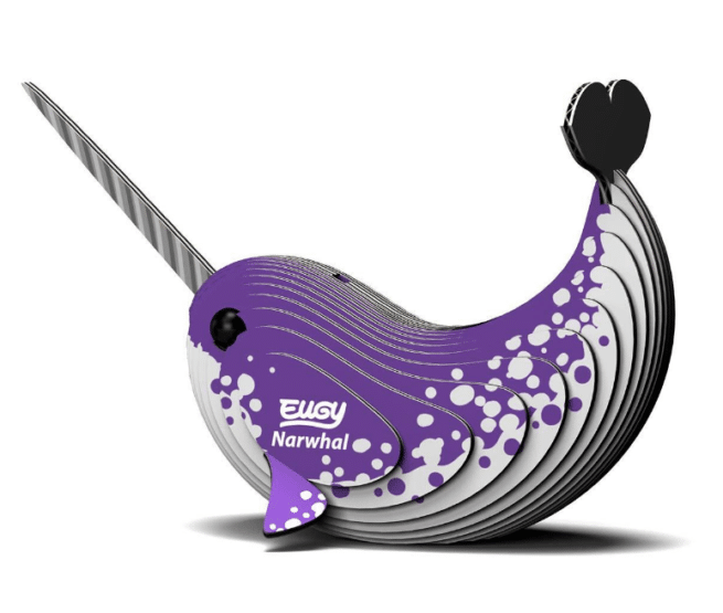 Eugy 3D puupalapeli Narwhal