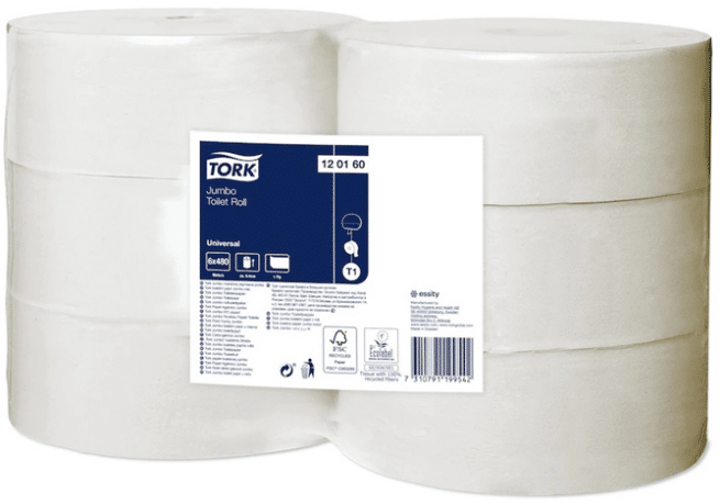 Tork T1 Universal Jumbo WC-paperi, 6 rla/pkt