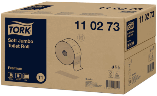 Tork T1 Premium Soft Jumbo WC-paperi, 6 rla/pkt