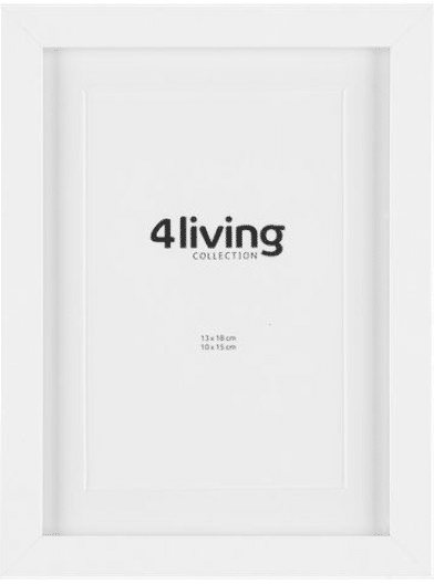 4 Living Nice valokuvakehys 13×18 cm, valkoinen